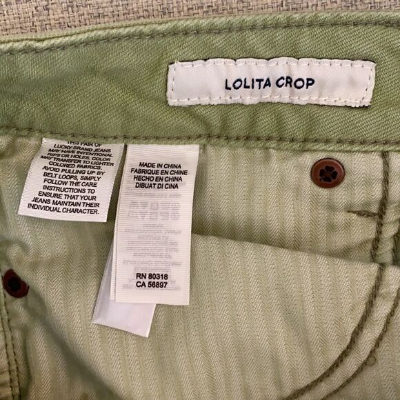 Lucky Brand Green Lolita Crop Jeans Size 2/26 - Picture 10 of 12
